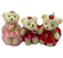 CC131/1 Брелок мишка с мехом