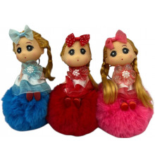 CC132/1 Брелок лялька з хутром