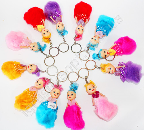 CC48 Брелок лялька з хутром