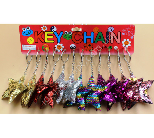 CC56 Брелоки Фігурні, паєтки. Мікс, п'ять видів.