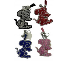 CD62 Брелок Мышка, стразы.