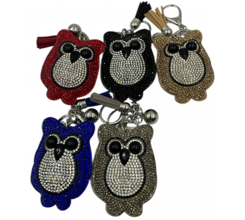 CD89 Брелок Сова, стрази.