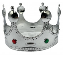 CR4058 Корона, Застібка, "срібло", пластик.