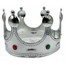 CR4058 Корона, Застібка, "срібло", пластик.