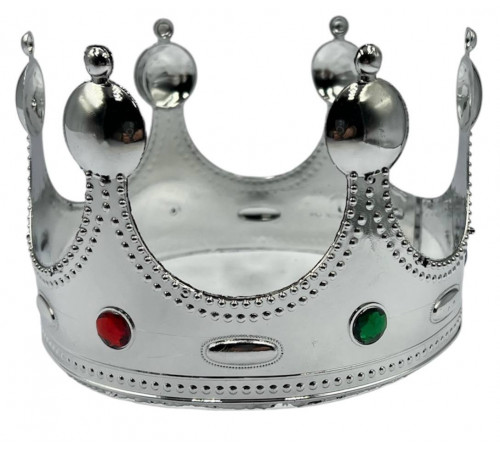 CR4058 Корона, Застібка, "срібло", пластик.