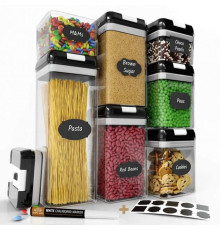 Набір контейнерів для їжі, 7 ПРЕДМЕТІВ , для сипучих та спецій FOOD (12)