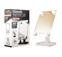 032 Cosmetie mirror 360 Rotation Angel с подсветкой для макияжа (24) (20)