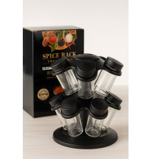 СПЕЦІЇ набори Елегантна стійка, що обертається, для спецій з 12 баночками. LY-1089 (8)