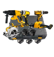 Набір 5 в 1 Перфоратор+Гайковерт+Шуруповерт+Болгарка+Циркулярка  0925 (2)