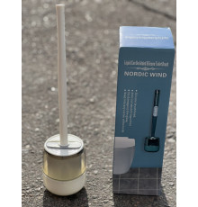 Туалетний йоржик із гнучкою силіконовою щіткою 10 х 4,5 х 36 см / Єршик для унітазу Білий (50)