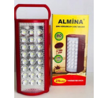 Фонарь переносной светодиодный с повербанком Almina DL-2606 24 LED, ЗУ 220V, встроенный аккумуля (24