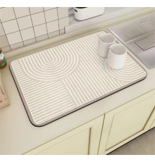 Килимок для сушіння посуду, що вбирає нековзний СТИЛЬНИЙ 40*50см -191 (100)