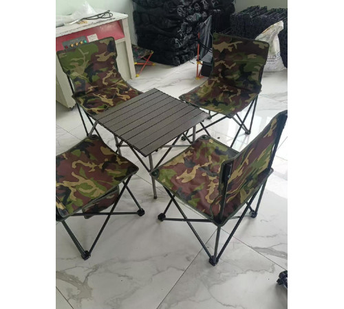 Стол +4  стула  Folding table and chair	 70-50   (4)