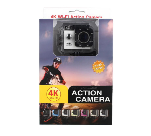 Экшн-камера Ultra HD, 4 K, Wi-Fi  16 МП, 170 go, 4 K     (20)