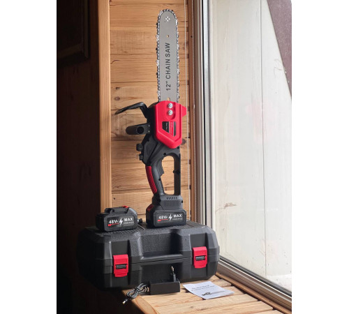 Акумуляторная Пила  12 Дюймов   ККРАСНАЯ   Electric saw   1155  0312  (8) (6)