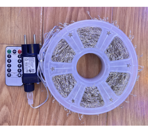 4525-код2025 ПРОЗРАЧНЫЙ   Гирлянда  КАТУШКА 1500L 50M МИКС     57-1  (20)