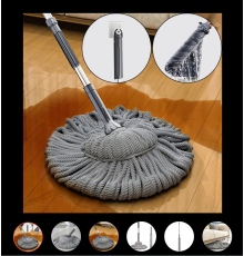 Швабра для сухого та вологого збирання зелений СЕРАЯ  XL-1046 (40)