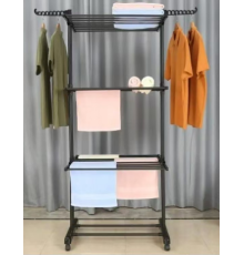 Сушарка для білизни ВЕЛИКА Garment Rack ЧОРНА  238 (6)