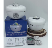 Галактика  Звездный проектор ночник детский Bluetooth БЕЛАЯ  LY-1070 (36)