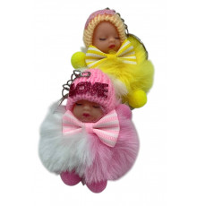 DD819 Брелок кукла з бантом