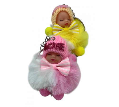 DD819 Брелок кукла з бантом