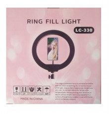 Кольцевая LED лампа LC-330 (1 крепл.тел.) (USB) (33см) // [403] [602] (20 шт/ящ)