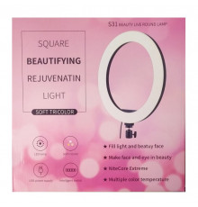 Кольцевая LED лампа S31 (1 крепл.тел) (управл. на проводе) (USB) (30см) // [403] [602] (30 шт/ящ)