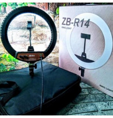 Кольцевая LED лампа ZB-R14 (1 крепл.тел.) 220V (35см) // [602] (10 шт/ящ) (5 шт/ящ)