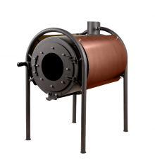 Печь дровяная отопительная DS Modern + медный кожух