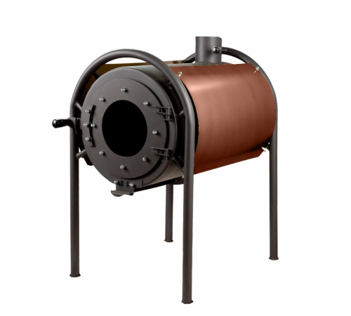 Печь дровяная отопительная DS Modern + медный кожух