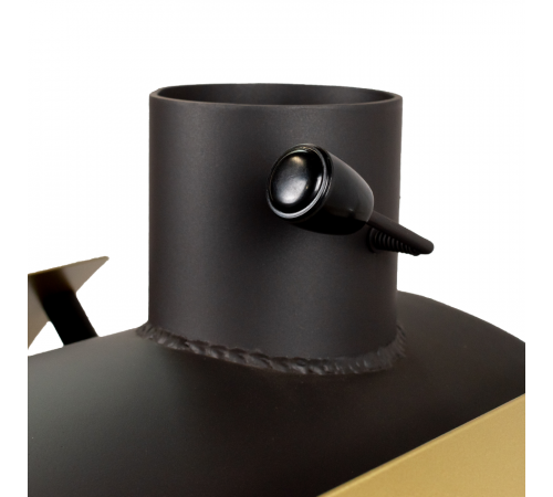 Печь дровяная отопительная DS Modern + золотой кожух