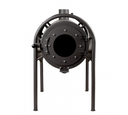 Печь дровяная отопительная DS Modern + красный кожух