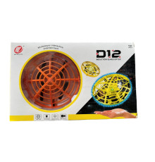 Квадрокоптер Міні Літальна Тарілка зі Світлодіодним Підсвічуванням та Ручним Управлінням D12 Drone (96)