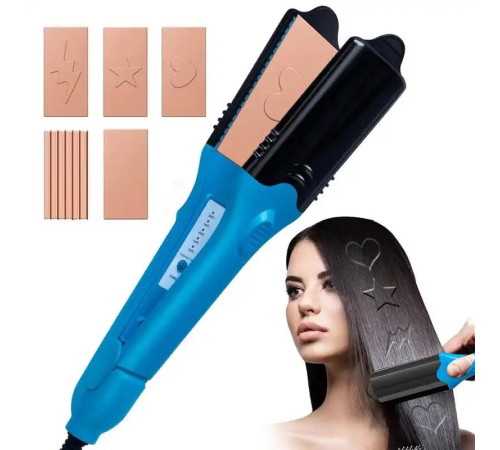 Выпрямитель щипцы  для волос с 5 Зажимов+ перчатка  плойка с 360 шнуром HAIR STYL XL-619 (30)