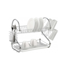 Сушарка настільна для посуду A-PLUS 1154 з 40 СМ кишенями для приладів та чашок 935 (14)