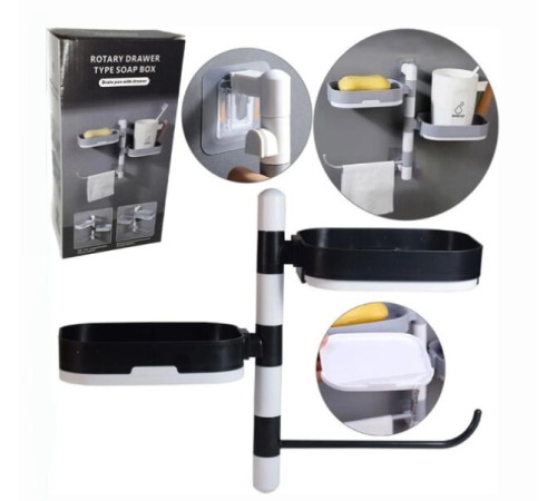 Настенная  Мыло  Вращающаяся  Полка -Мыльница  настенная  Rotary Drawer  Type Soar Box xl-160(100)