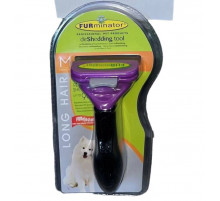 Фурминатор для вычесывания подшерстка у собак и котов Размер  -1,75  с кнопкой (100)