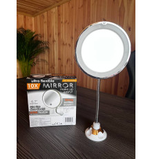 Гнучке дзеркало на присосці із LED підсвічуванням Ultra Flexible mirror зі збільшенням 10Х.  (24)