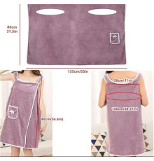 рушник Халат _рушник Жіночий банний халат для дорослих Bath towel  031 (150) (50)