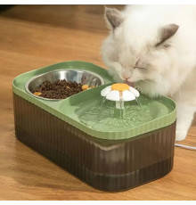 Фонтан для води-годівниця для домашніх тварин 2 в 1 LY-429 (24)