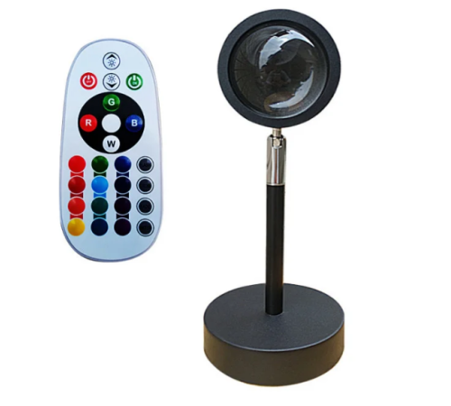 Проекционный светильник Sunset Lamp заката, рассвета     С ПУЛЬТОМ     new    5537   (100)