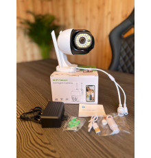 360 IP-камера (C18PRO-4MP) зовнішня бездротова, 1080P, PTZ, Wi-Fi, 4-кратний зум (30) (40)