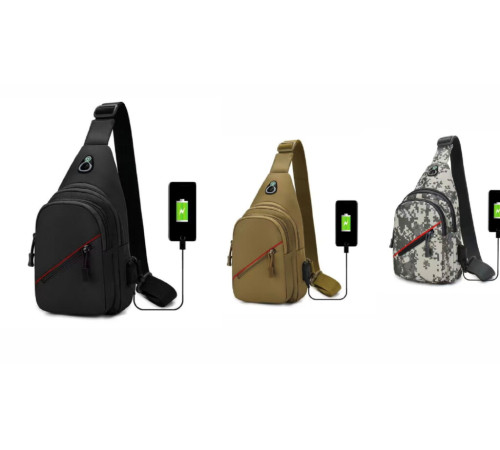 Сумка Через Плече  с красной полоской   SILVER KNIGHT TY-6028 размер 30х17х5см 3л    (210)(150)(100)