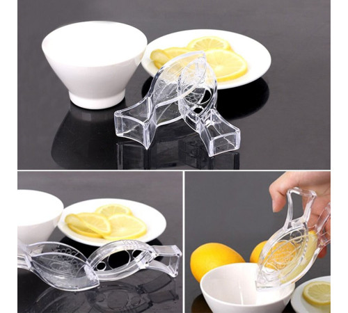 Соковыжималка для лимона ,прозрачная акрилова  (300)