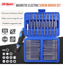 50 Набір наддовгих магнітних насадок для викруток, 50PCS SOCKET SET  ES-50 (20)