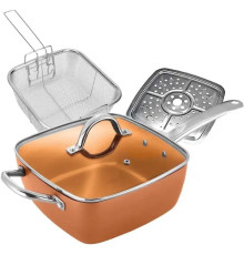 Мідна Керамічна Сковорода з антипригарним покриттям, Jacketed pot (4)