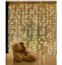 Гірлянда штора 3х2 м 220В Колір мікс однотонний (50)
