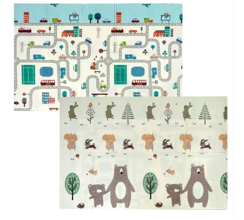 Детский  Развивающий Двусторонний Термо Коврик, Размер       180*200*1.0   (20)