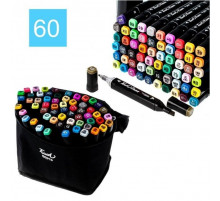 Набір скетч-маркерів Touch 60 шт для малювання двосторонніх (24 шт/ящ)