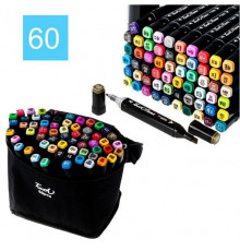 Набір скетч-маркерів Touch 60 шт для малювання двосторонніх (24 шт/ящ)